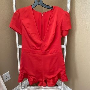 BCBG Orange Romper